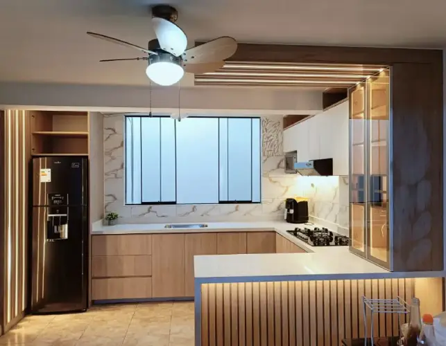 mueble de cocina en melamina 18mm (1) Muebles de Melamina de Alta Calidad - Diseños Modernos y Duraderos