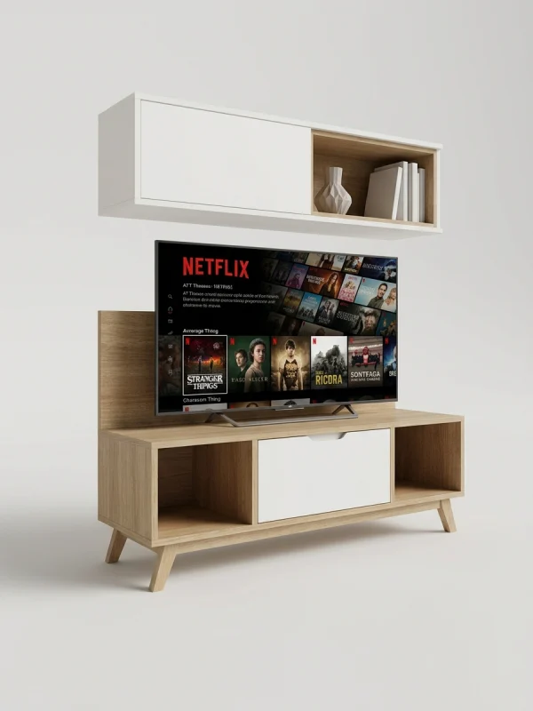 Mueble de melamina sala STAR TV